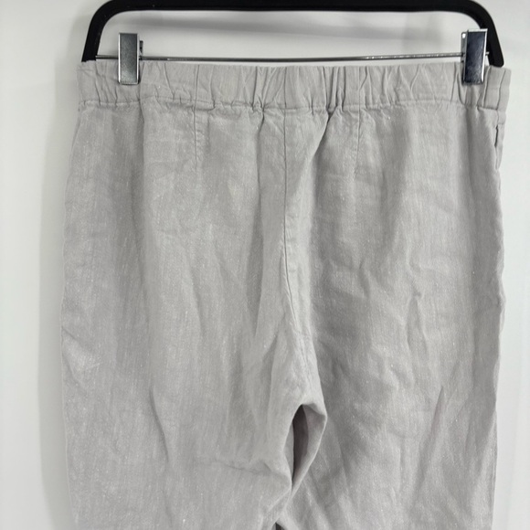 J. Jill Linen Stretch Pants Gray Cropped Pull-On Comfort Lightweight Size Xs 30 - Picture 9 of 16